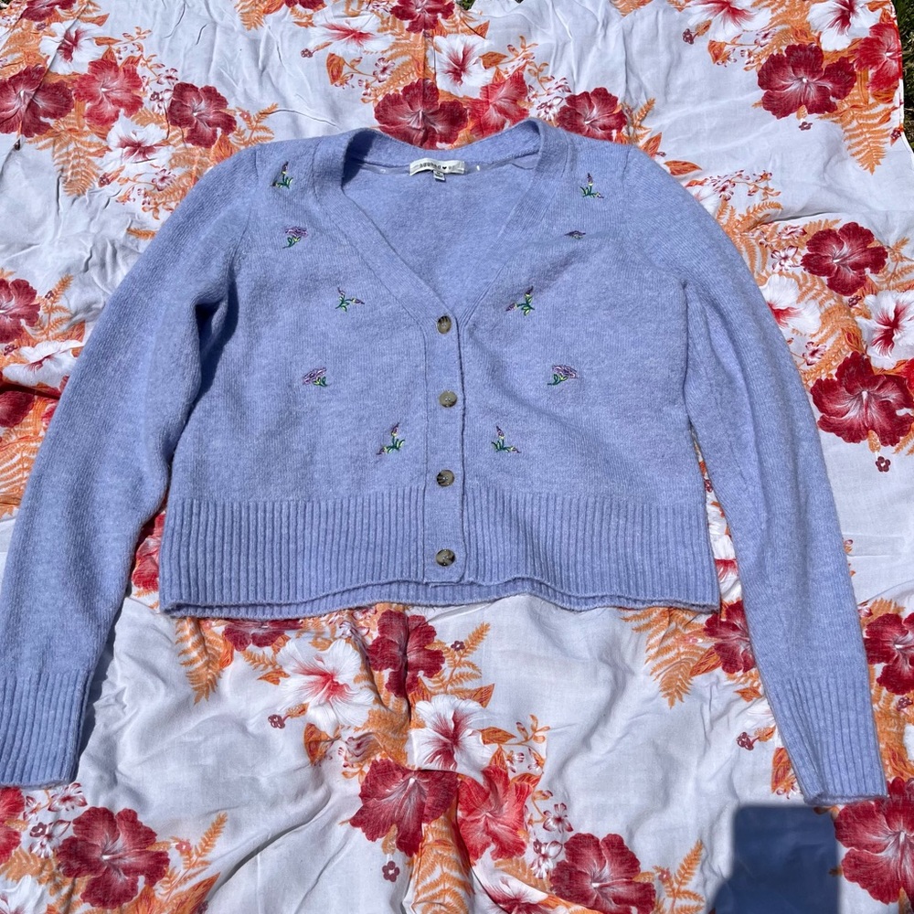 Floral Button Up Cardigan